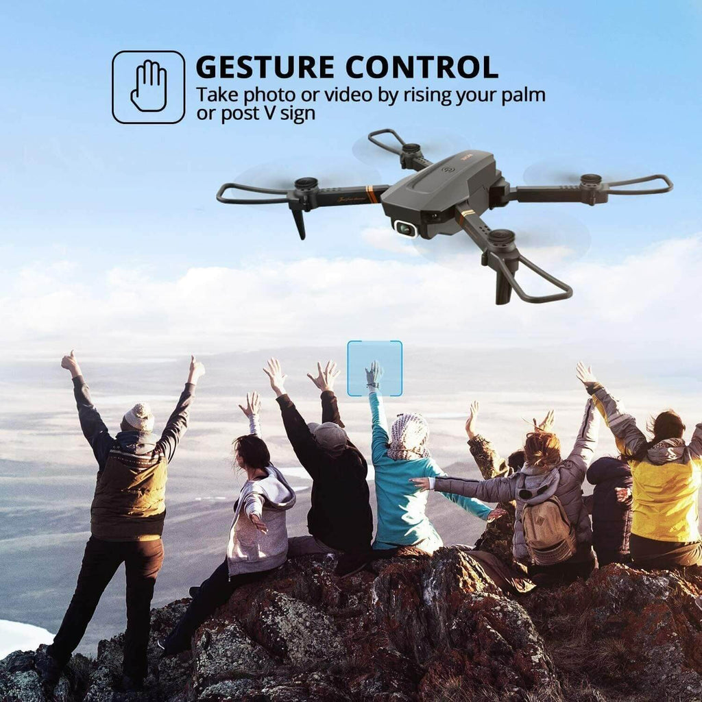 RC Quadcopter 4K HD Camera FPV Foldable Drone 6-axis Remote Control Copter for Kids Adult