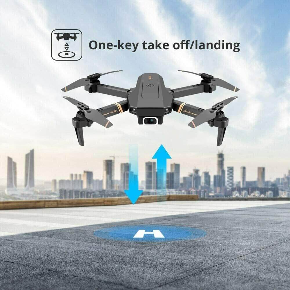 RC Quadcopter 4K HD Camera FPV Foldable Drone 6-axis Remote Control Copter for Kids Adult