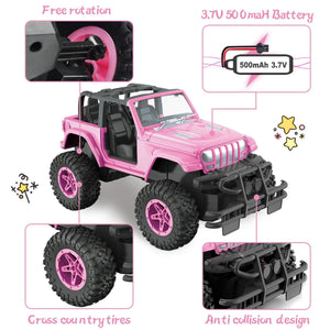 Kids Remote Control Car All Terrain Off Road RC Trucks with Storage Case for Boys and Girls