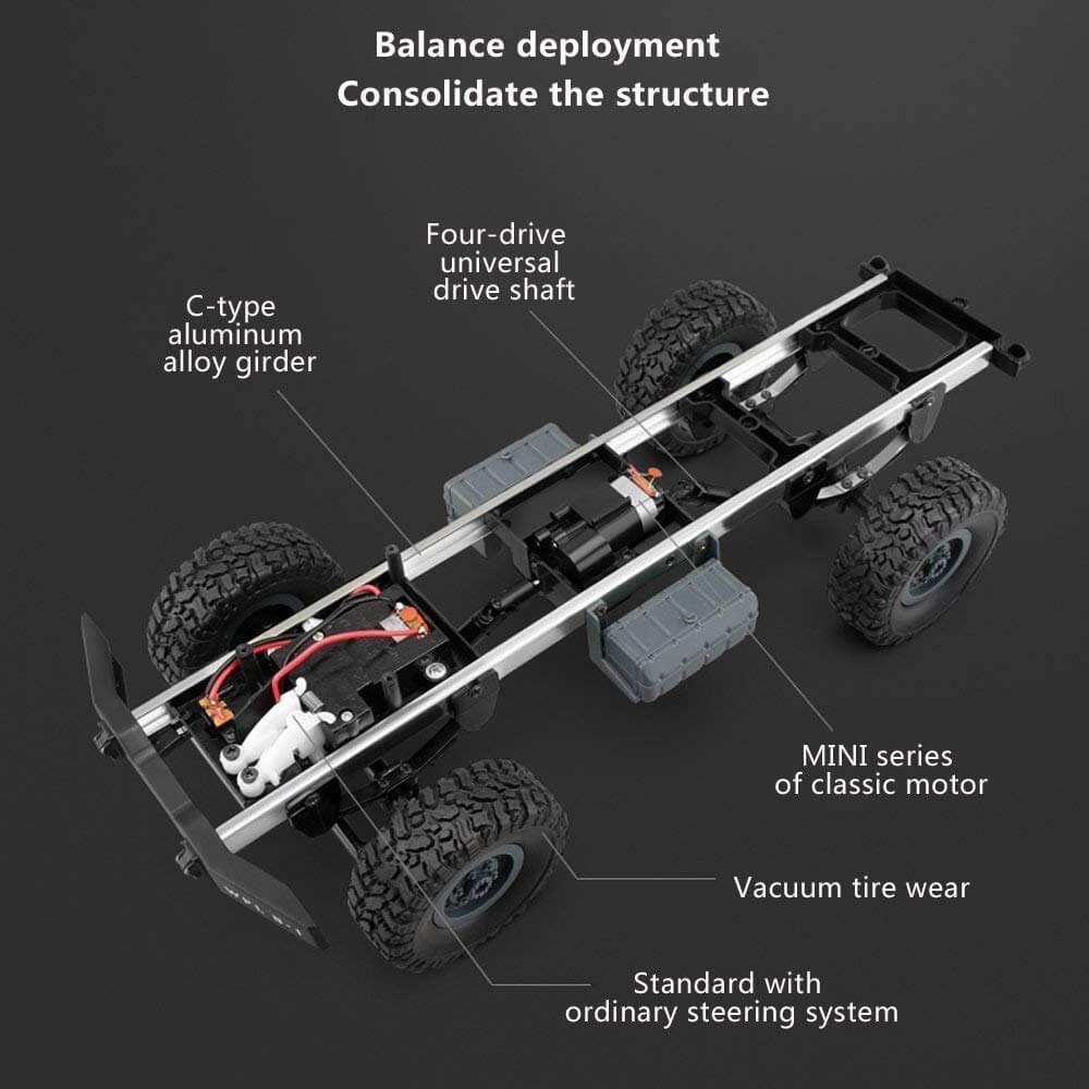 RC Car 2.4G Off-Road Vehicle High Speed Remote Control Truck Toy for Children Birthday Gift