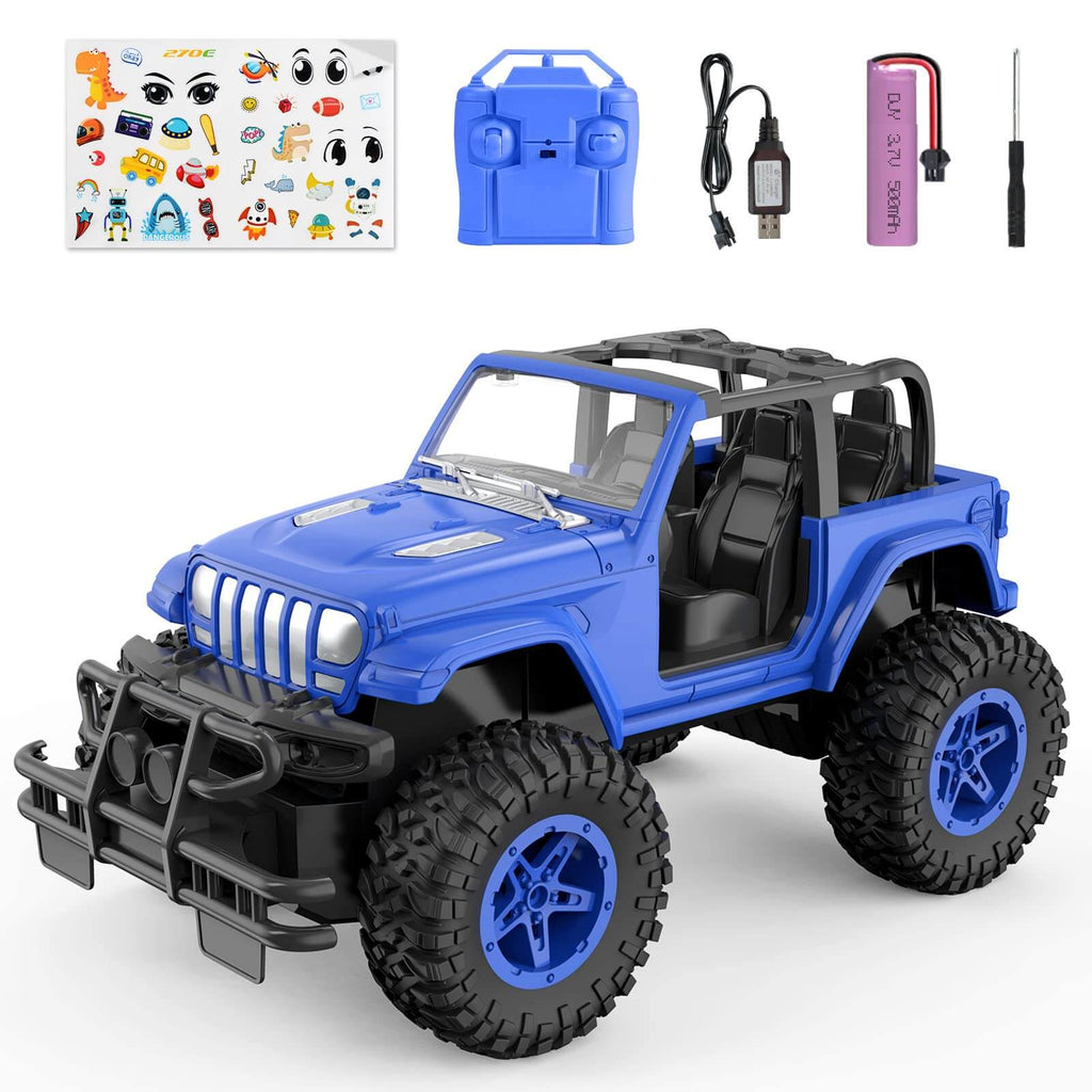 Kids Remote Control Car All Terrain Off Road RC Trucks with Storage Case for Boys and Girls