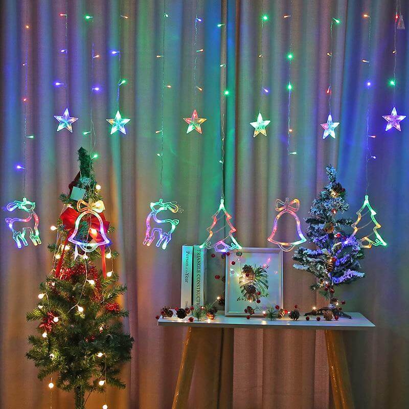 117in Remote Control Christmas String Lights 8 Fun Modes USB Hanging Waterproof Twinkle Light for Home Decoration