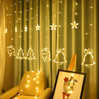 117in Remote Control Christmas String Lights 8 Fun Modes USB Hanging Waterproof Twinkle Light for Home Decoration