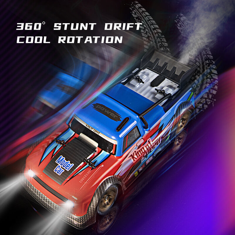 RC Drift Car 4WD High Speed Racing Car with Spray 1/16 Remote Control Stunt Vehicle