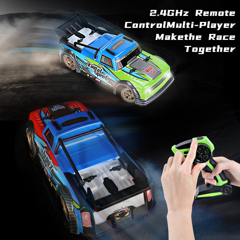RC Drift Car 4WD High Speed Racing Car with Spray 1/16 Remote Control Stunt Vehicle