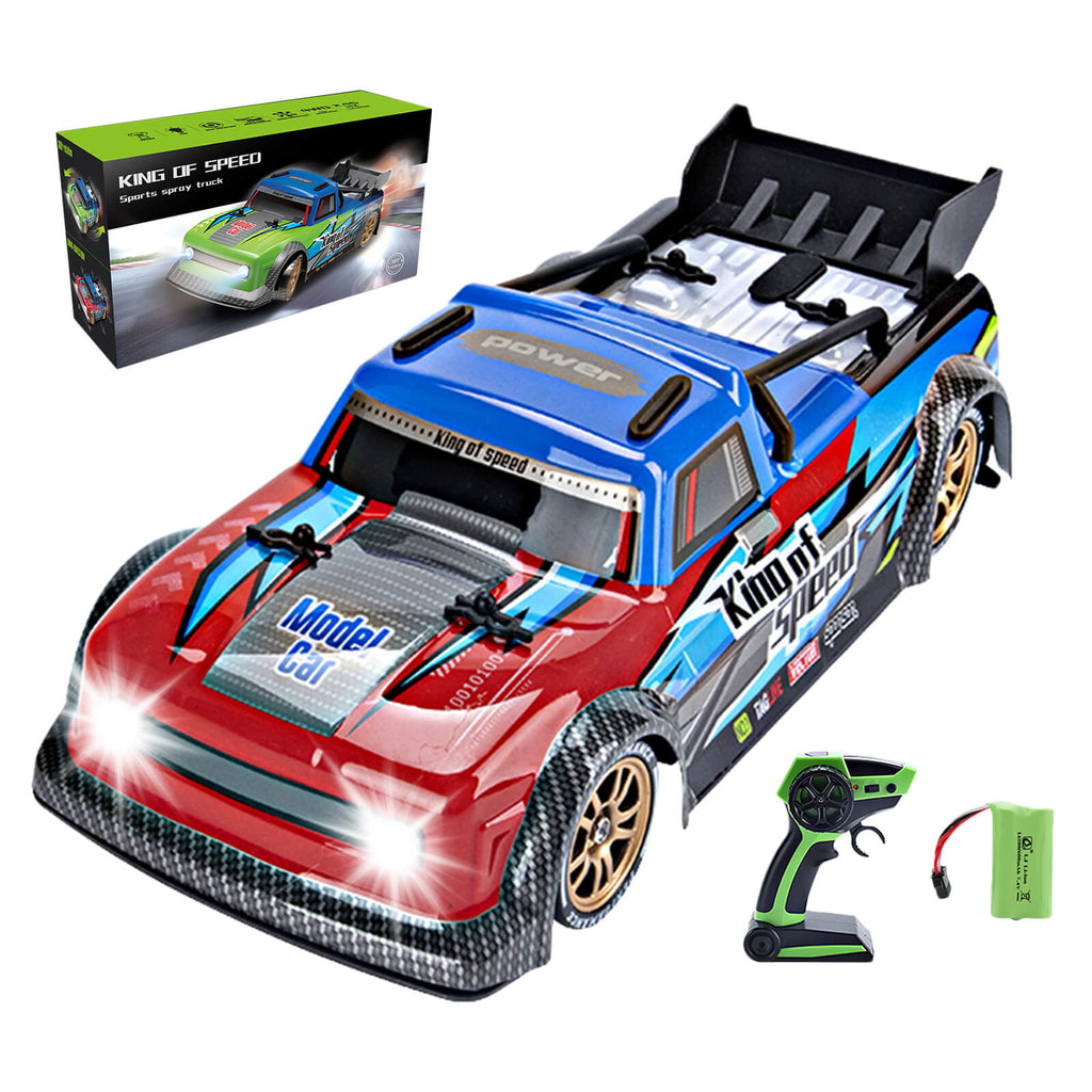 RC Drift Car 4WD High Speed Racing Car with Spray 1/16 Remote Control Stunt Vehicle