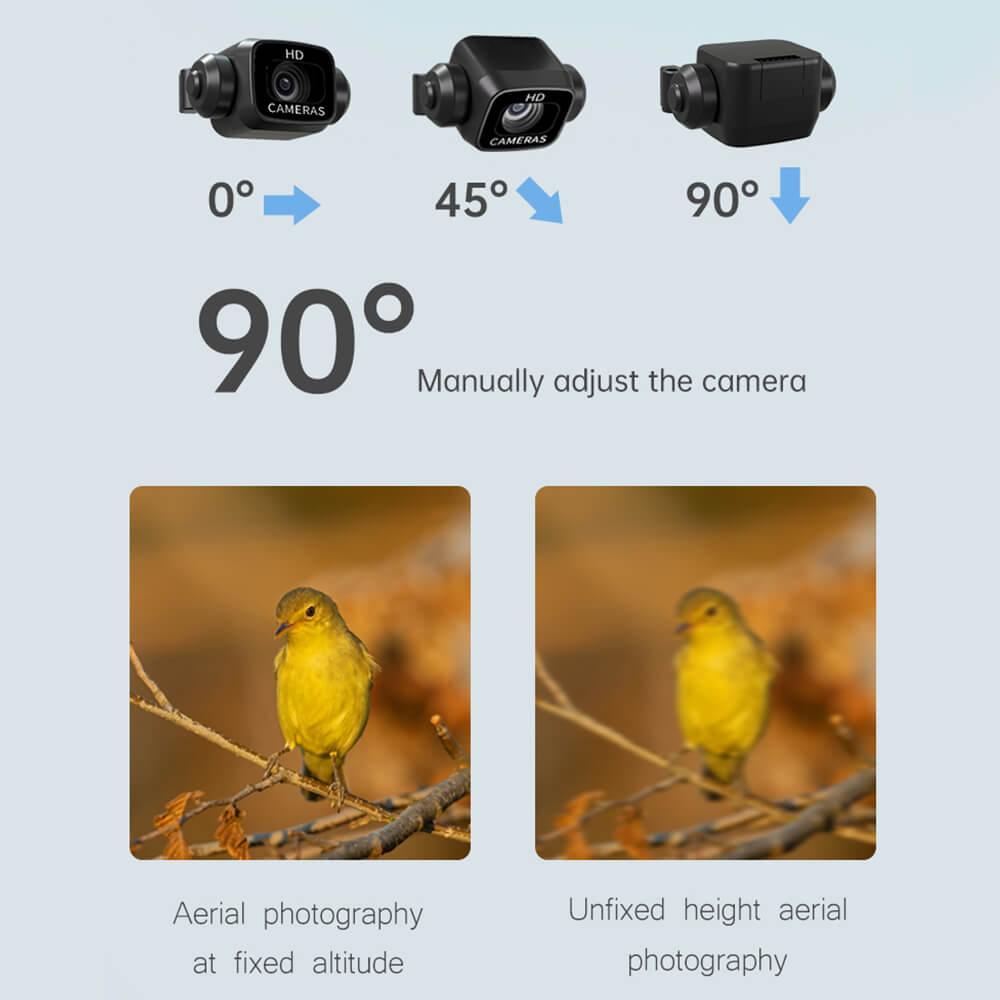 RC Drone with Dual Camera Foldable FPV Quadcopter for Beginners 360 Degrees Rotation Stunt Flying Toy