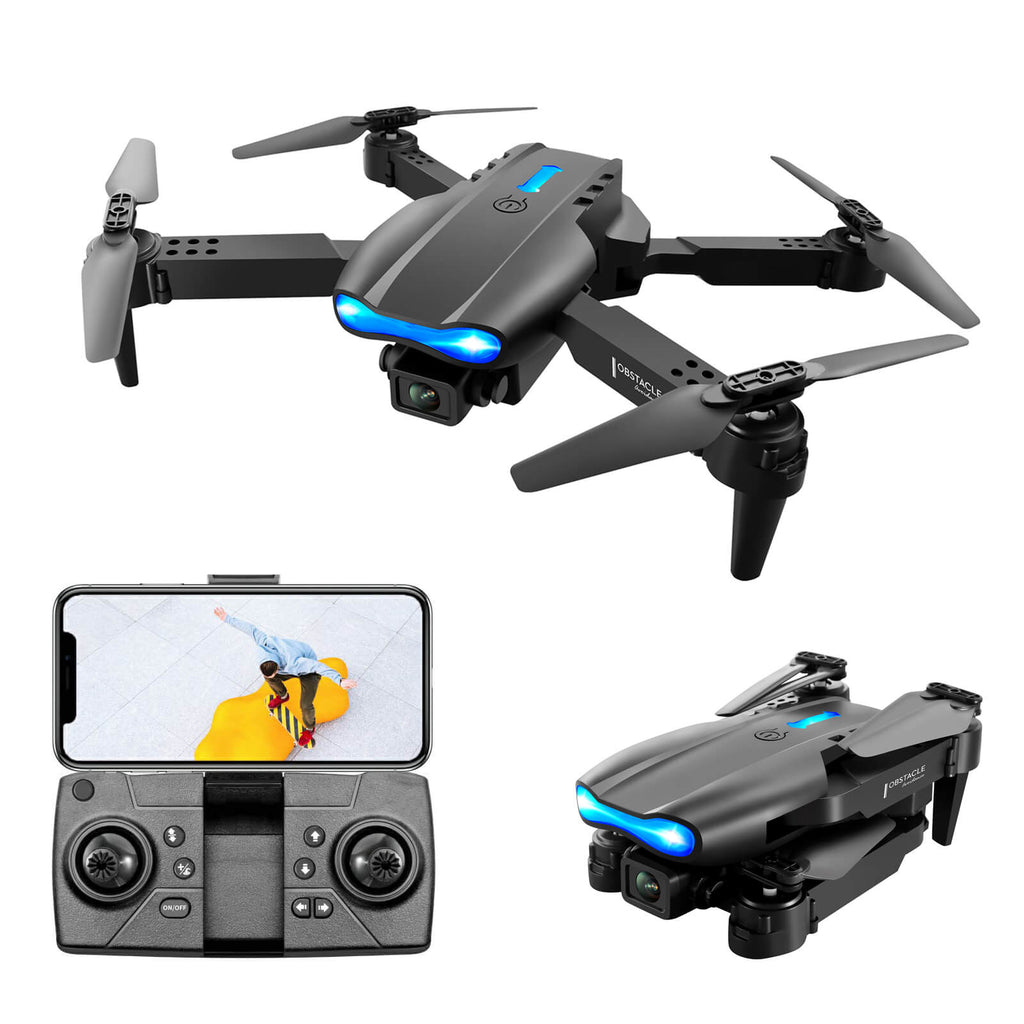 RC Drone with Camera 4K Dual Camera Mobile Control Quadcopter with Obstacle Avoidance