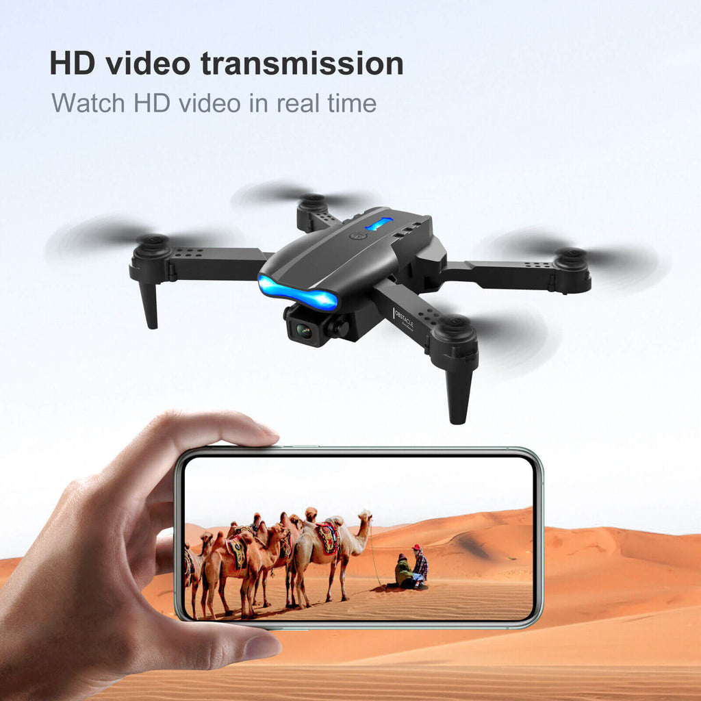 RC Drone with Camera 4K Dual Camera Mobile Control Quadcopter with Obstacle Avoidance