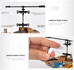 Alloy RC Helicopter 2.4G Aircraft Remote Control Plane with Side Fly for Kids Birthday Gift