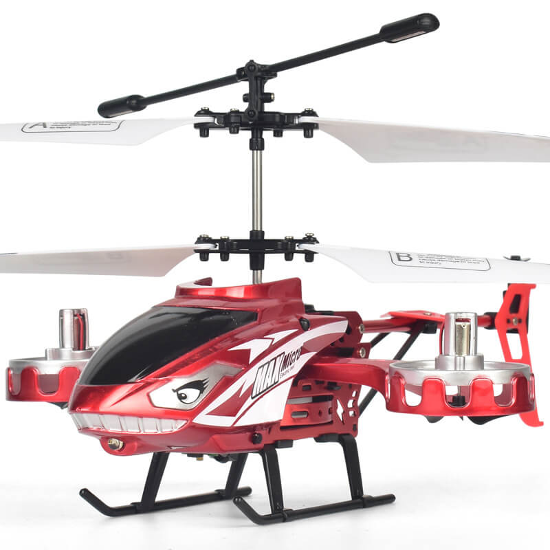 Alloy RC Helicopter 2.4G Aircraft Remote Control Plane with Side Fly for Kids Birthday Gift