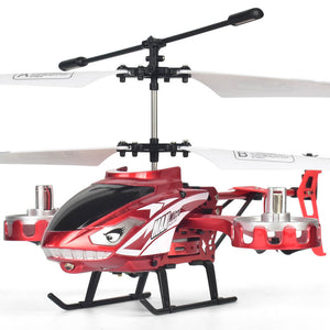 Alloy RC Helicopter 2.4G Aircraft Remote Control Plane with Side Fly for Kids Birthday Gift