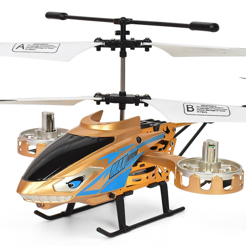 Alloy RC Helicopter 2.4G Aircraft Remote Control Plane with Side Fly for Kids Birthday Gift