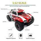 1:12 Remote Control Car High Speed RC Off Road Racing Vehicle All Terrain Electric Toy for Boys Girls Gift