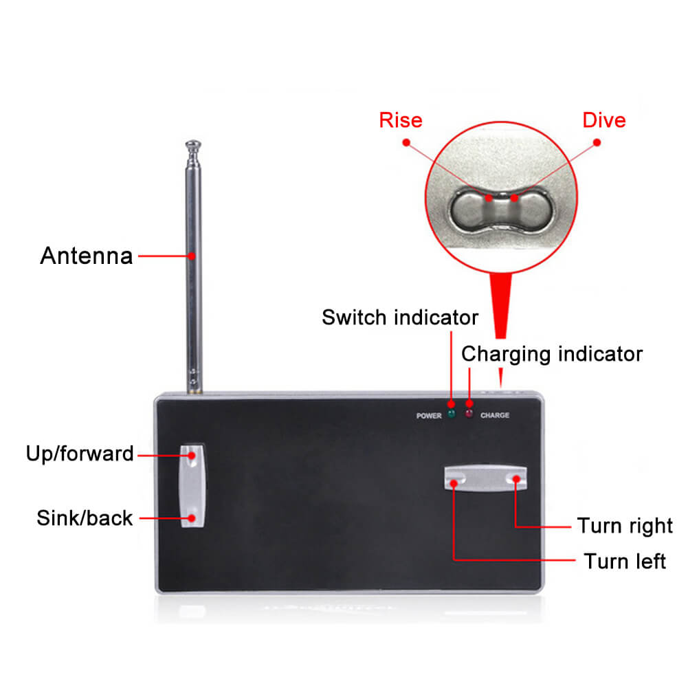 Kids Mini RC Submarine 6CH Smart Electric Boat Remote Control Waterproof Diving Toy