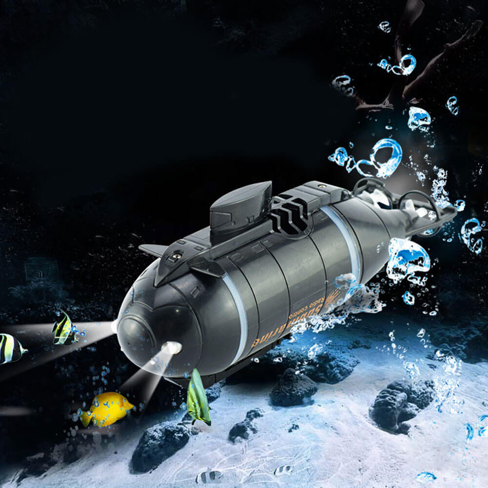 Kids Mini RC Submarine 6CH Smart Electric Boat Remote Control Waterproof Diving Toy