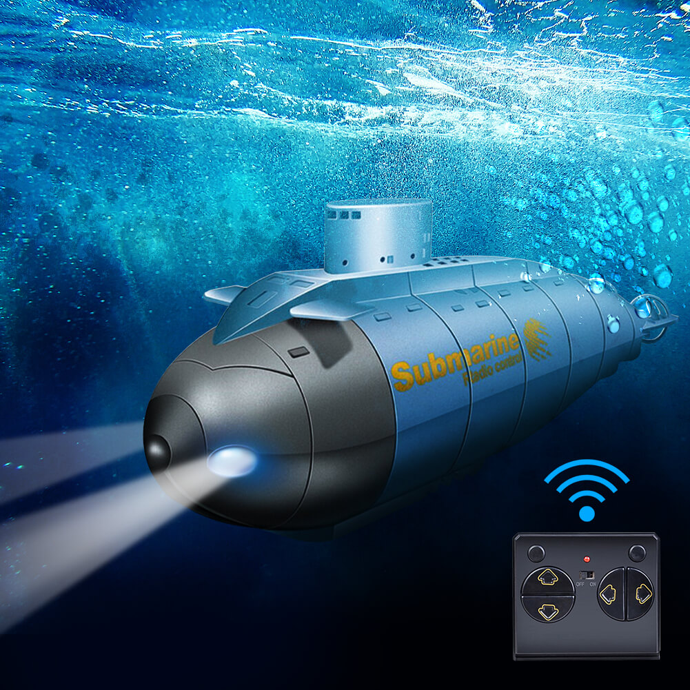 Kids Mini RC Submarine 6CH Smart Electric Boat Remote Control Waterproof Diving Toy