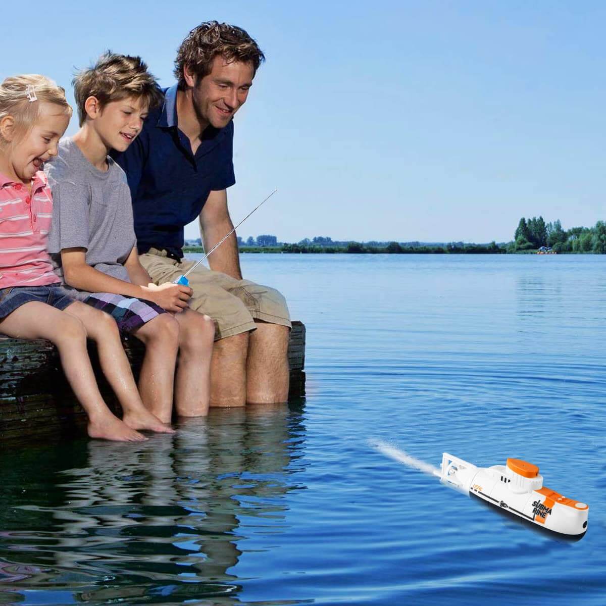 Mini Remote Control Submarine Waterproof Diving Toy 6 Channels Boat for Boys and Girls