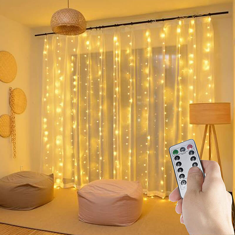 Remote LED String Lights 8 Fun Modes Indoor Outdoor Warm White USB Fairy Lights