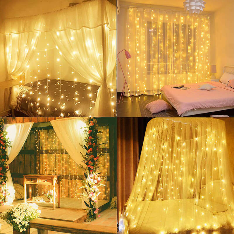 Remote LED String Lights 8 Fun Modes Indoor Outdoor Warm White USB Fairy Lights