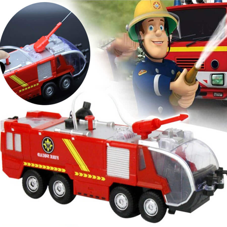 Spraying Car Fire Rescue Truck Engineering Car High Simulation Firefighter Toy For Kids