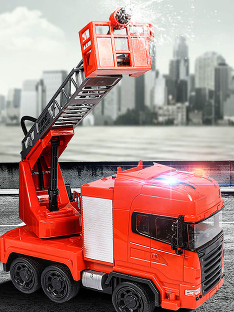 Water Spray RC Fire Truck Rescue Engine Remote Control and Electronic Vehicle