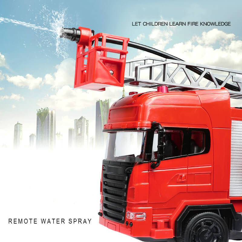 Water Spray RC Fire Truck Rescue Engine Remote Control and Electronic Vehicle