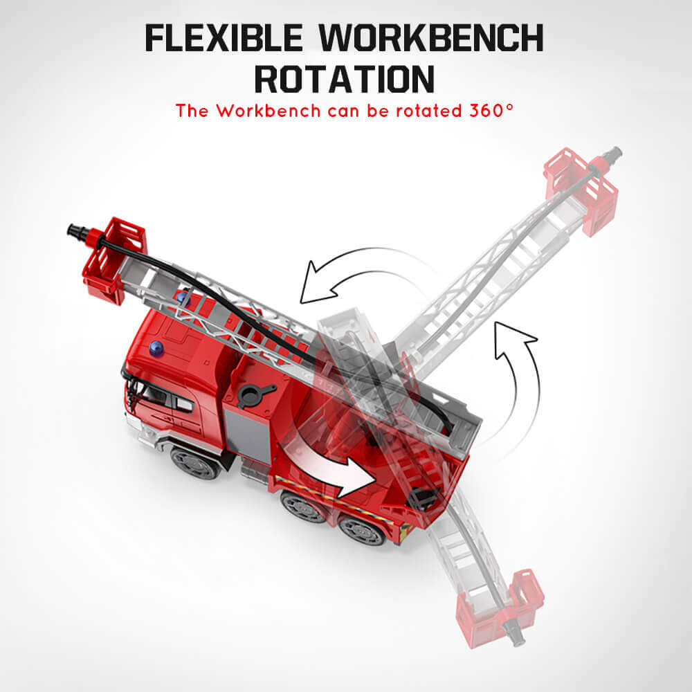 Water Spray RC Fire Truck Rescue Engine Remote Control and Electronic Vehicle