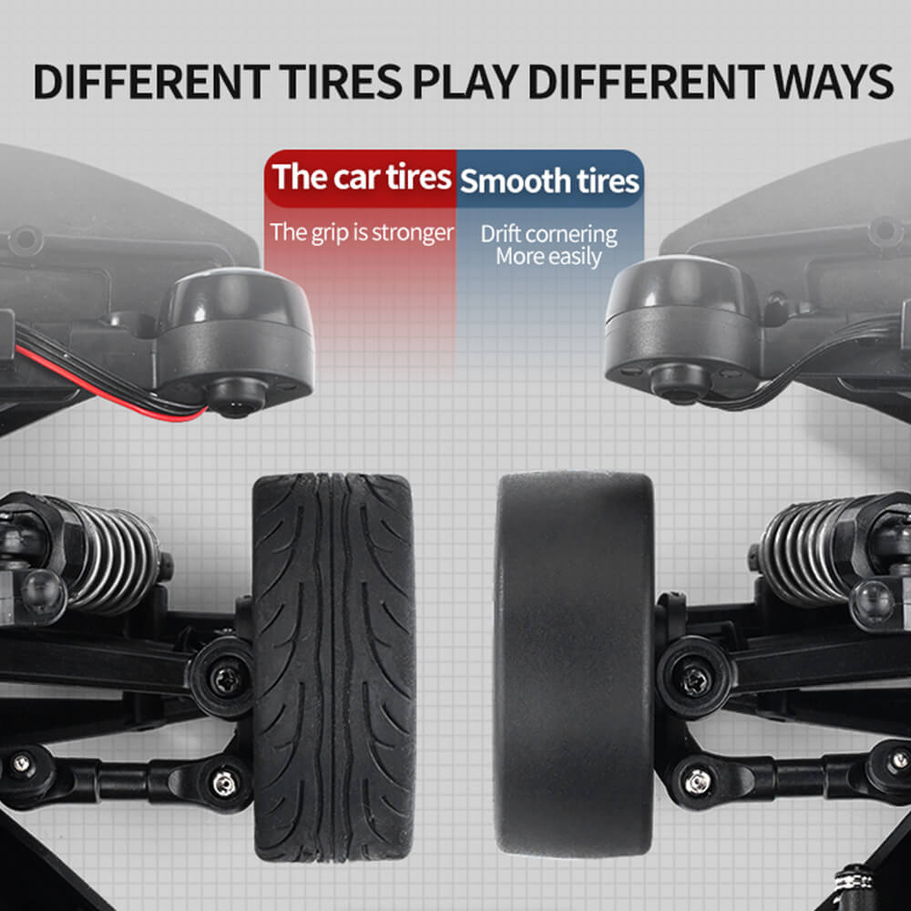 1/16 RC Drift Cars 35KM/H Fast RC Car 4WD Retro RC Racing Trucks Muscle Drag Car with Fantastic Headlights