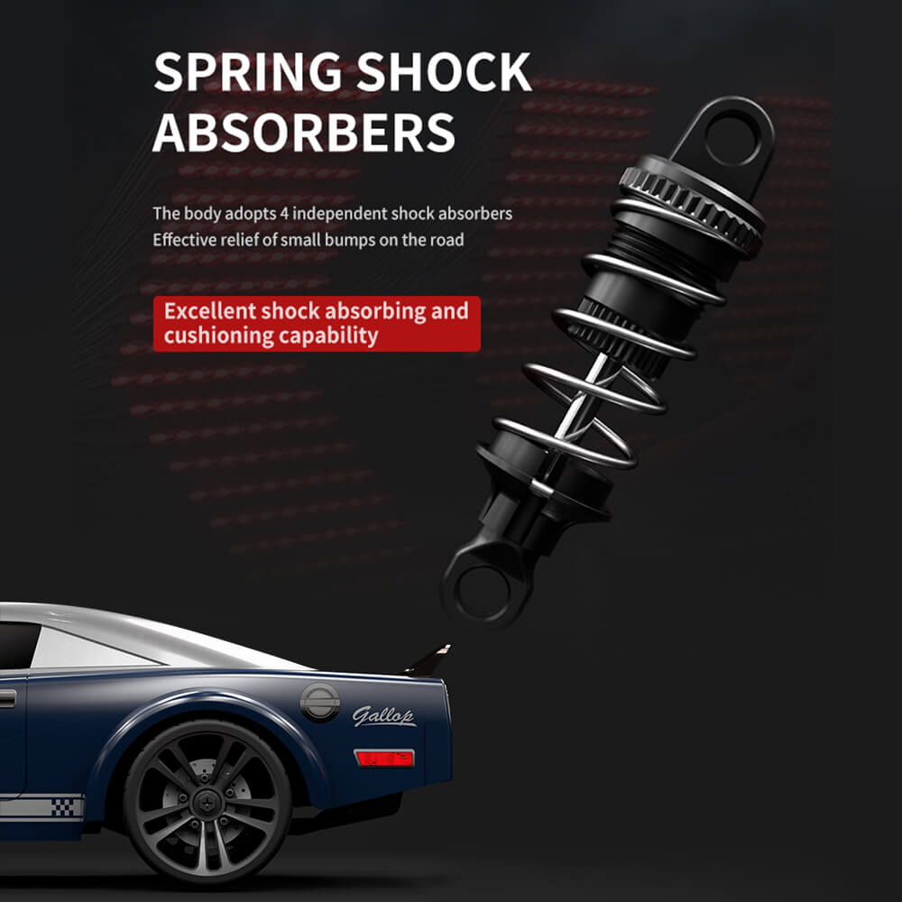 1/16 RC Drift Cars 35KM/H Fast RC Car 4WD Retro RC Racing Trucks Muscle Drag Car with Fantastic Headlights