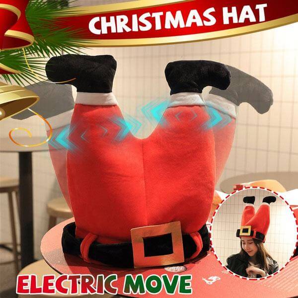 Kids Adult Santa Claus Hat Electric Musical Dancing Funny Plush Christmas Hat