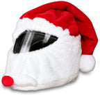Santa Motorcycle Helmet Cover Funny Fluffy Helmet Decoration for Men Women