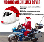 Santa Motorcycle Helmet Cover Funny Fluffy Helmet Decoration for Men Women