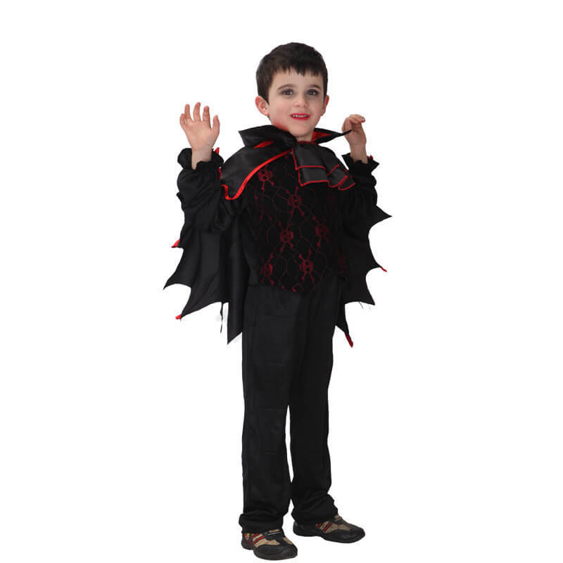 Kids Vampire Scary Halloween Costume Full Set for Boys Girls Cosplay