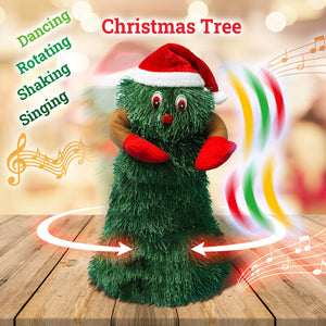 Singing Dancing Christmas Tree 360° Rotation Christmas Toy Toddler Kids Xmas Gift