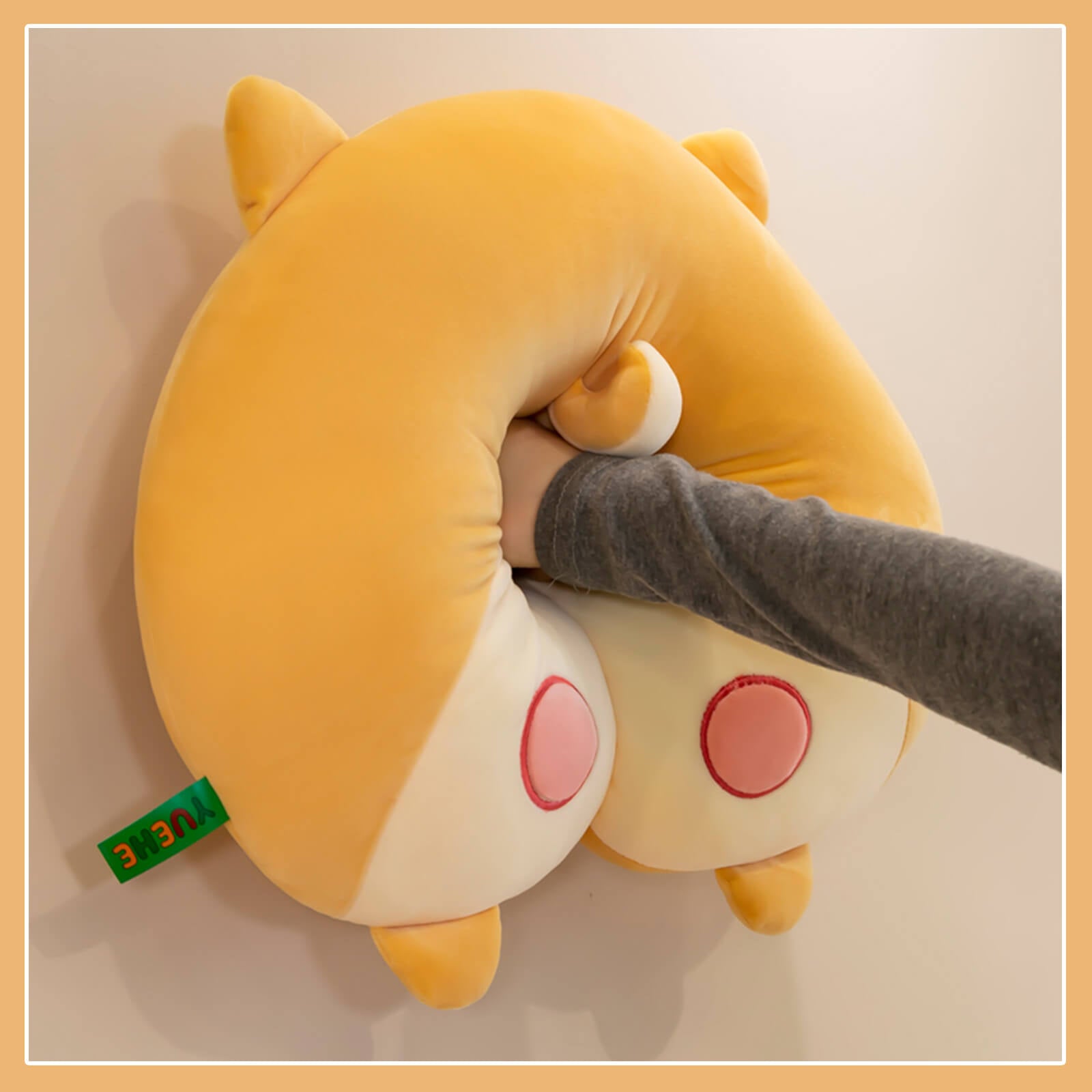 Soft Corgi Butt Cushion Cute Corgi Puppy Stuffed Plush Cartoon Cat Animal Pillow