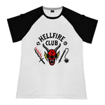 Adult Unisex Hellfire Club Hoodie Demogorgon Sweatshirt Short Sleeve Tops T-Shirt Baseball Tees