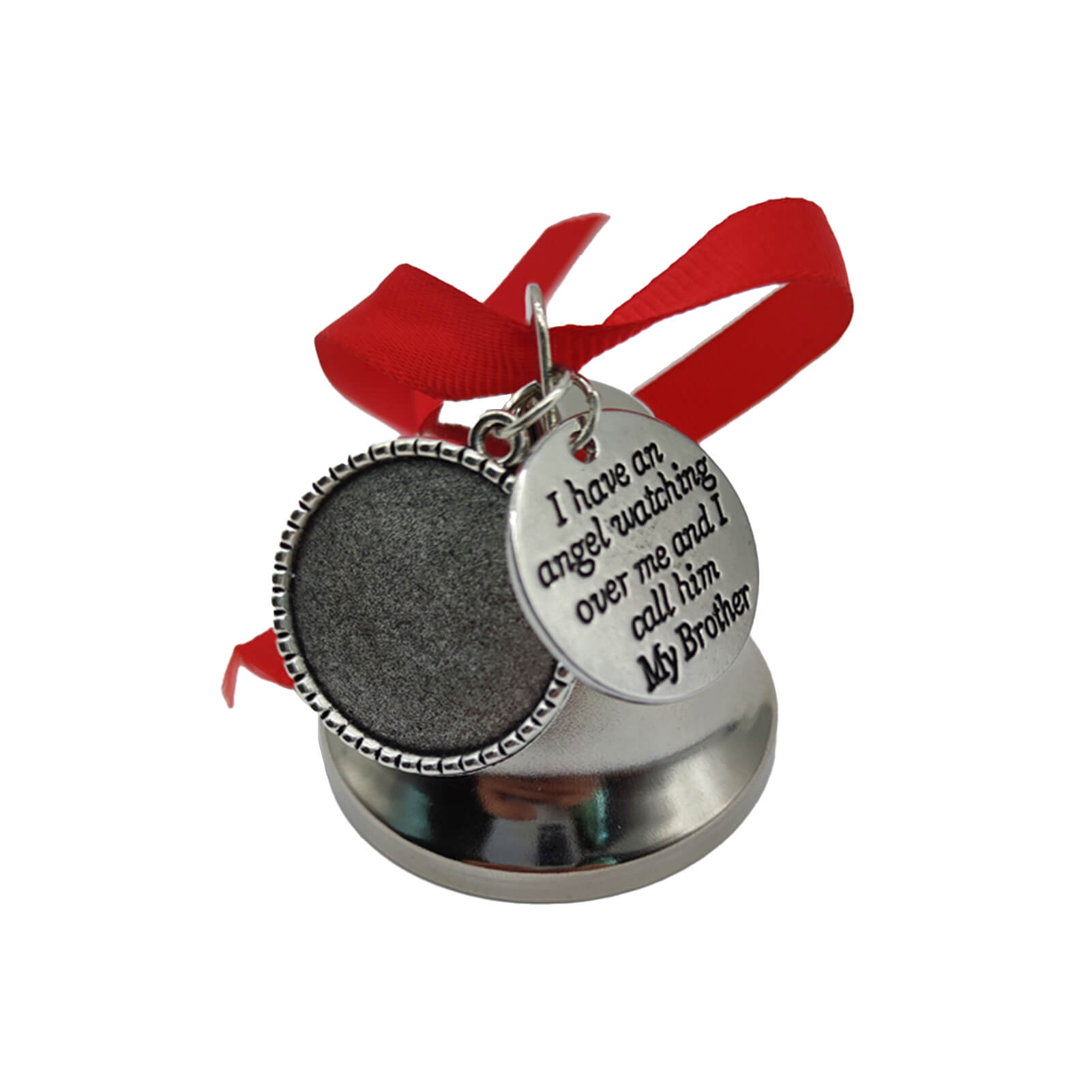 Sublimation Christmas Ornament Blanks Personalized Hanging Sublimation Blanks Metal Bell with Red Rope