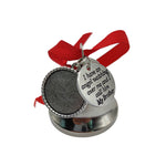 Sublimation Christmas Ornament Blanks Personalized Hanging Sublimation Blanks Metal Bell with Red Rope