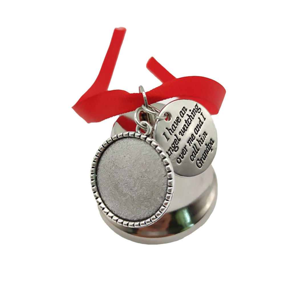 Sublimation Christmas Ornament Blanks Personalized Hanging Sublimation Blanks Metal Bell with Red Rope