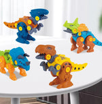 Toddler DIY Dinosaur Toys with Electric/Hand Drills Take Apart Dino Set STEM Learning Gifts