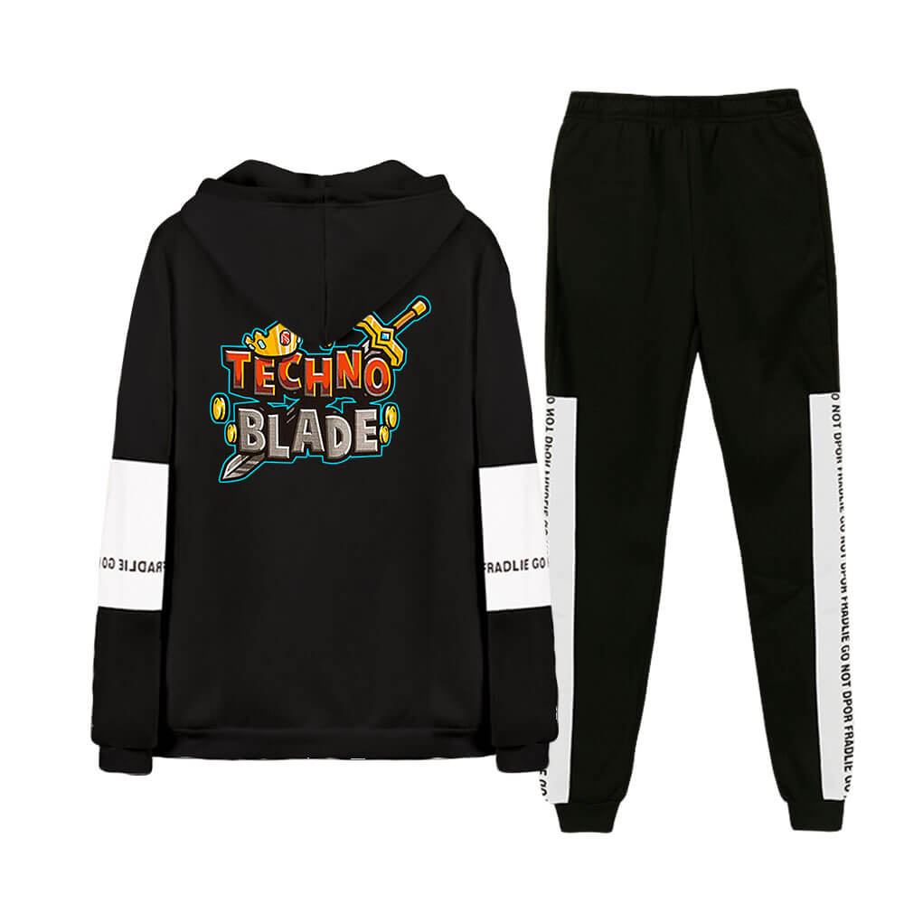 Youth Adult Technoblade Costume Hoodie Pants Suit Fashion Sweatshirt Trousers Outfit