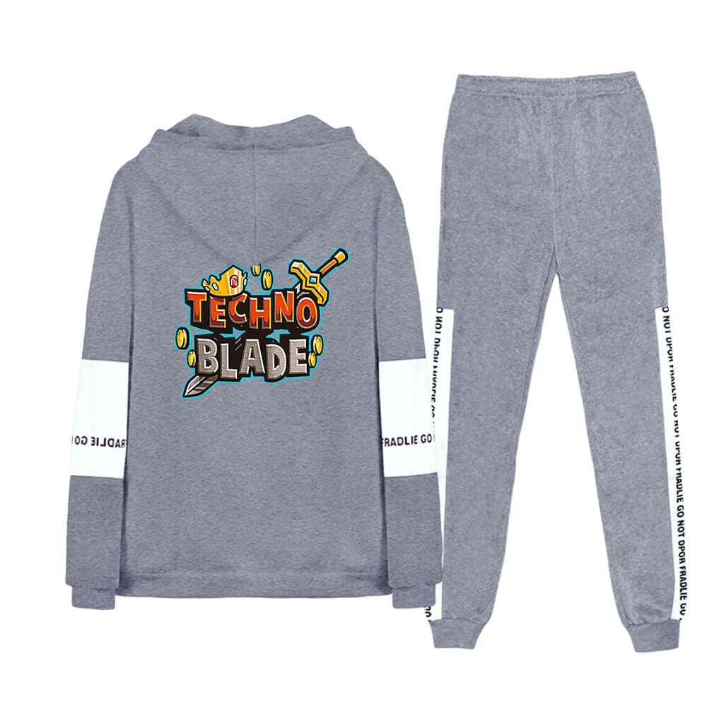 Youth Adult Technoblade Costume Hoodie Pants Suit Fashion Sweatshirt Trousers Outfit