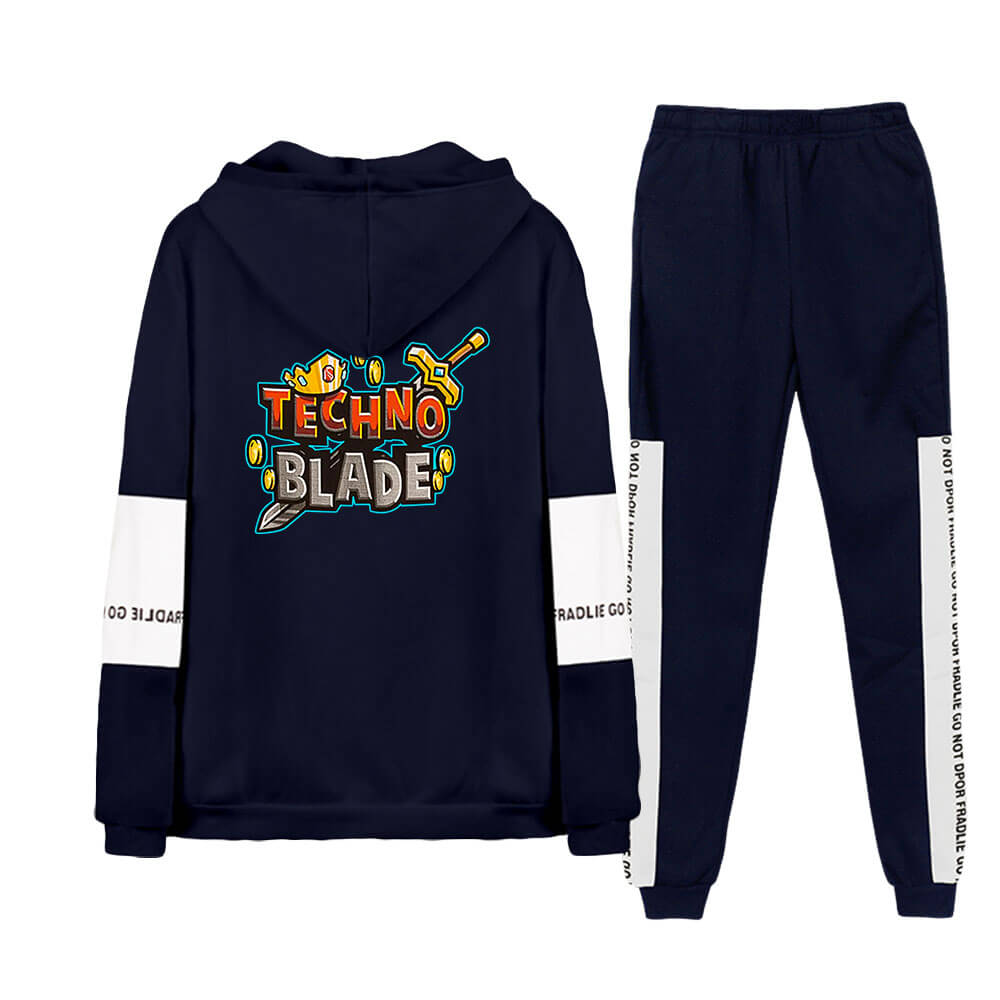 Youth Adult Technoblade Costume Hoodie Pants Suit Fashion Sweatshirt Trousers Outfit