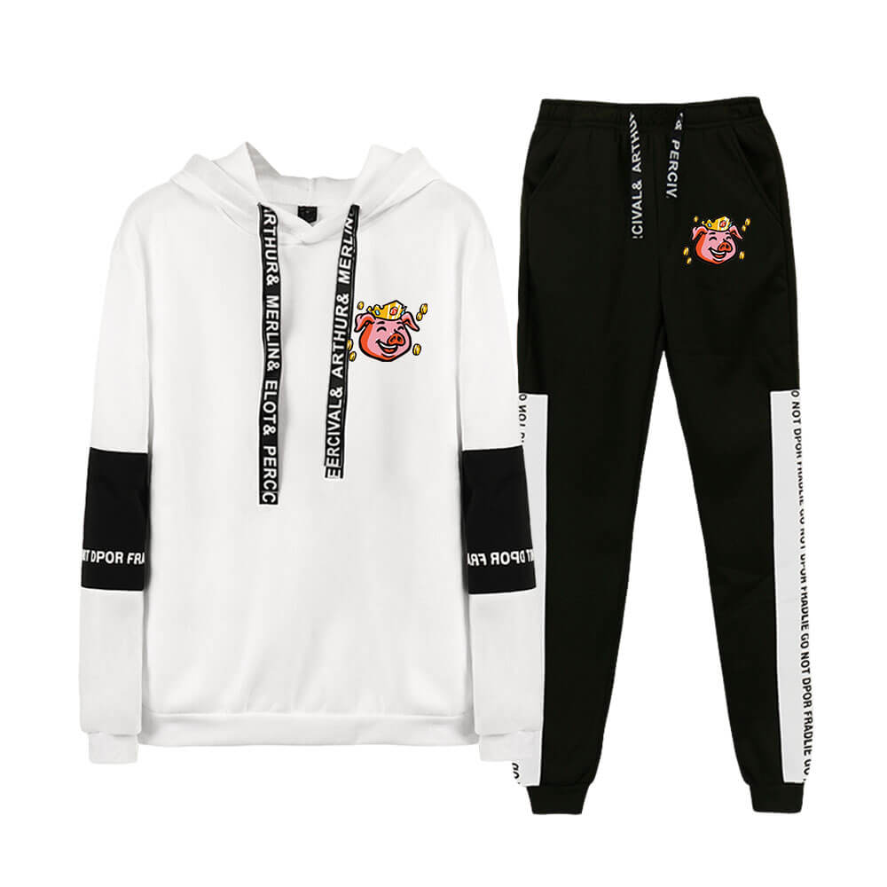 Youth Adult Technoblade Costume Hoodie Pants Suit Fashion Sweatshirt Trousers Outfit