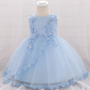 Newborn Baby Girl Flower Dress 1st 2nd Birthday Party Ball Gown Dress 3M-3T