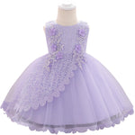Newborn Baby Girl Flower Dress 1st 2nd Birthday Party Ball Gown Dress 3-24M