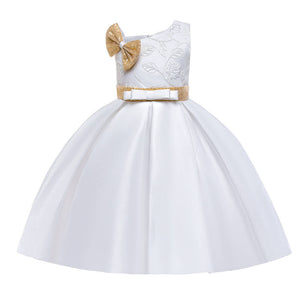 Elegent Girls Flower Dress Lace Top Tulle Skirt Wedding Party Bridesmade Dress