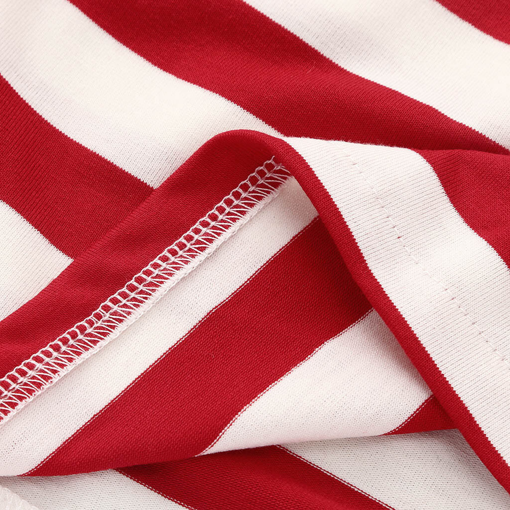 Toddler 4th of July Dress Off-shoulder Ruffled American Flag Printed Outfit