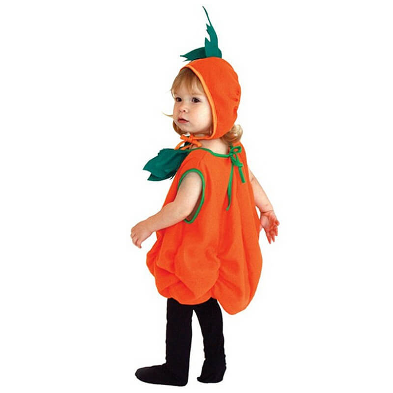 Toddler Baby Pumpkin Costume Boys Girls Halloween Cute Outfit Dress Up Set
